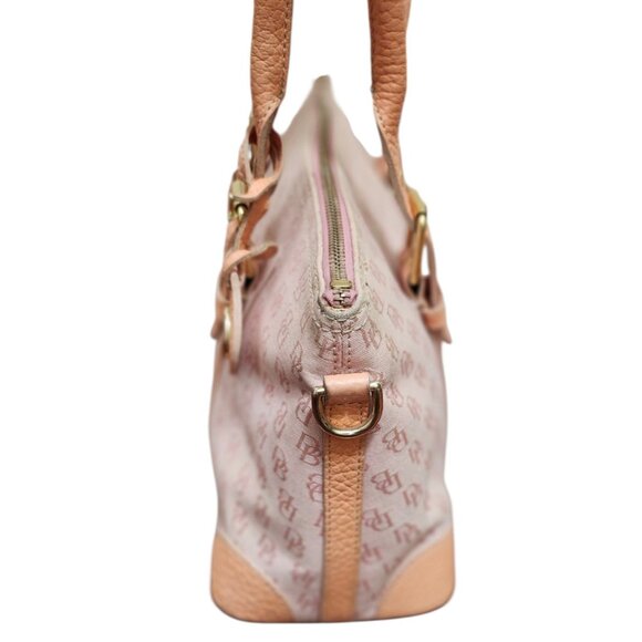 Y2K Dooney & Bourke Logo Pink Canvas Bag Purse - Picture 8 of 16